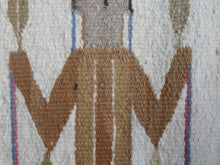 Load image into Gallery viewer, Vintage North American Folk Art Textile. Mid Century Navojo Yei Rug or Wall Hanging
