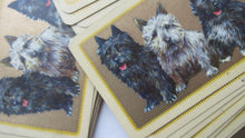 Load image into Gallery viewer, 1930s Art Deco Playing Cards with Terriers on the Back of Each
