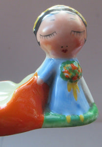 1930s Carlton Ware Art Deco Ashtray Bride