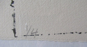 Peter Pretsell Original Lithograph Limited Edition Pencil Signed and Dated 1986