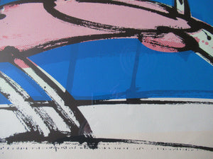 Peter Pretsell Original Lithograph Limited Edition Pencil Signed and Dated 1986