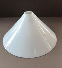 Load image into Gallery viewer, SINGLE Antique 1930s  White Glass &quot;Coolie&quot; Hanging or Pendant Lightshade
