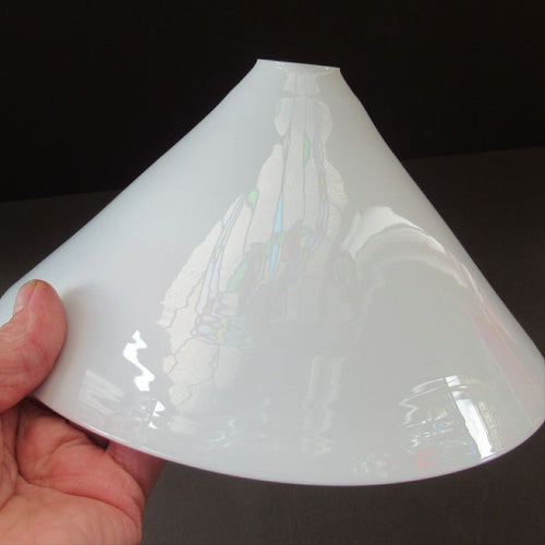 SINGLE Antique 1930s  White Glass 