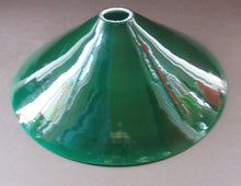 Load image into Gallery viewer, SINGLE Antique 1930s  Green Glass &quot;Coolie&quot; Hanging or Pendant Lightshade
