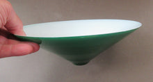 Load image into Gallery viewer, SINGLE Antique 1930s  Green Glass &quot;Coolie&quot; Hanging or Pendant Lightshade
