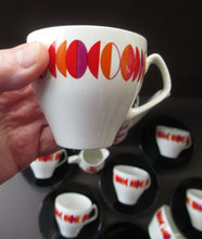 Load image into Gallery viewer, 1960s British Empire Porcelain Coffee Set.  Eclipse Pattern
