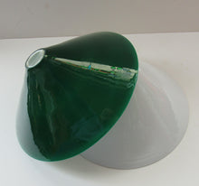 Load image into Gallery viewer, SINGLE Antique 1930s  Green Glass &quot;Coolie&quot; Hanging or Pendant Lightshade
