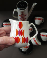 Load image into Gallery viewer, 1960s British Empire Porcelain Coffee Set.  Eclipse Pattern

