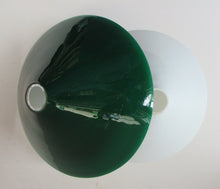 Load image into Gallery viewer, SINGLE Antique 1930s  Green Glass &quot;Coolie&quot; Hanging or Pendant Lightshade
