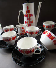 Load image into Gallery viewer, 1960s British Empire Porcelain Coffee Set.  Eclipse Pattern
