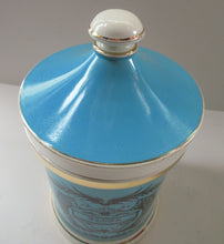 Load image into Gallery viewer, 1960s Portmeirion Blue Apothecary Pot. Dolphins Flour
