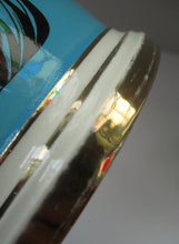 Load image into Gallery viewer, 1960s Portmeirion Blue Apothecary Pot. Dolphins Flour
