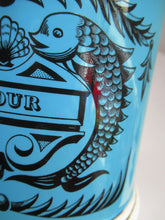 Load image into Gallery viewer, 1960s Portmeirion Blue Apothecary Pot. Dolphins Flour
