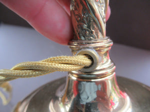 1920s Antique Vintage Desk or Brass Table Lamp with Clear Glass Shade
