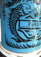 Load image into Gallery viewer, 1960s Portmeirion Blue Apothecary Pot. Dolphins Flour
