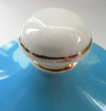 Load image into Gallery viewer, 1960s Portmeirion Blue Apothecary Pot. Dolphins Flour
