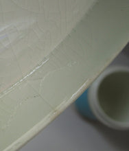 Load image into Gallery viewer, 1960s Portmeirion Blue Apothecary Pot. Dolphins Flour
