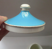 Load image into Gallery viewer, 1960s Portmeirion Blue Apothecary Pot. Dolphins Flour
