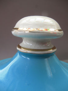 1960s Portmeirion Blue Apothecary Pot. Dolphins Flour