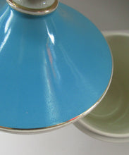 Load image into Gallery viewer, 1960s Portmeirion Blue Apothecary Pot. Dolphins Flour
