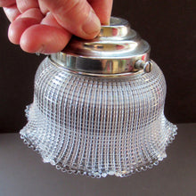 Load image into Gallery viewer, Antique Glass Holophane Glass Hanging Light Shade
