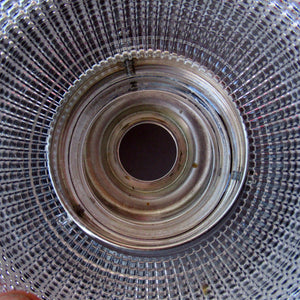 Antique Glass Holophane Glass Hanging Light Shade