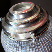 Load image into Gallery viewer, Antique Glass Holophane Glass Hanging Light Shade
