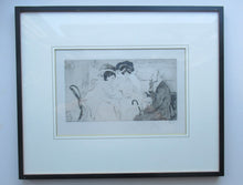 Load image into Gallery viewer, Louis Legrand (1863 - 1951). French Belle Epoque Etching: Soireux (Evening Entertainment).  Pencil Signed

