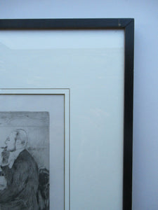 Louis Legrand (1863 - 1951). French Belle Epoque Etching: Soireux (Evening Entertainment).  Pencil Signed