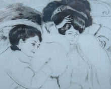 Load image into Gallery viewer, Louis Legrand (1863 - 1951). French Belle Epoque Etching: Soireux (Evening Entertainment).  Pencil Signed
