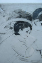 Load image into Gallery viewer, Louis Legrand (1863 - 1951). French Belle Epoque Etching: Soireux (Evening Entertainment).  Pencil Signed
