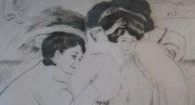 Load image into Gallery viewer, Louis Legrand (1863 - 1951). French Belle Epoque Etching: Soireux (Evening Entertainment).  Pencil Signed
