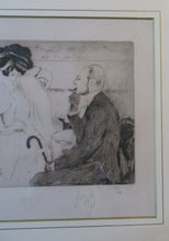 Load image into Gallery viewer, Louis Legrand (1863 - 1951). French Belle Epoque Etching: Soireux (Evening Entertainment).  Pencil Signed
