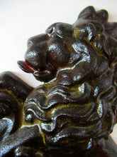 Load image into Gallery viewer, Antique Victorian Cast Iron Lion Rampant Door Stop
