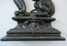 Load image into Gallery viewer, Antique Victorian Cast Iron Lion Rampant Door Stop
