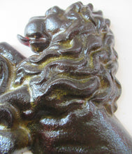 Load image into Gallery viewer, Antique Victorian Cast Iron Lion Rampant Door Stop
