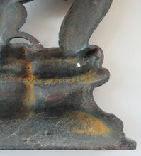 Load image into Gallery viewer, Antique Victorian Cast Iron Lion Rampant Door Stop
