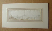Load image into Gallery viewer, Early 19th Century Panorama of Edinburgh from Calton Hill Pen and Ink Drawing
