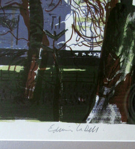 Edwin La Dell (1914 - 1970). 1960s Limited Edition Colour Lithograph: FETTES COLLEGE, EDINBURGH. Signed in pencil