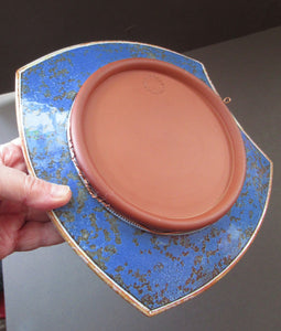 1980s Studio Pottery Wall Hanging Shallow Dish by Morgen Hall