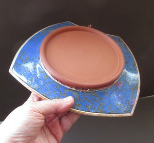 1980s Studio Pottery Wall Hanging Shallow Dish by Morgen Hall