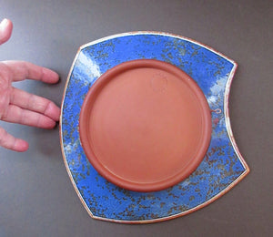 1980s Studio Pottery Wall Hanging Shallow Dish by Morgen Hall