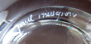 Scottish Studio Glass Edinburgh. Paul Musgrove Signed and Dated 1984