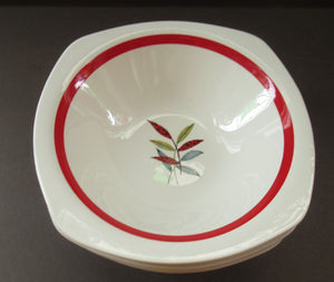 1950s MIDWINTER Set of SIX Pudding Bowls. Collectable HAWAII PATTERN