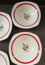 Load image into Gallery viewer, 1950s MIDWINTER Set of SIX Pudding Bowls. Collectable HAWAII PATTERN
