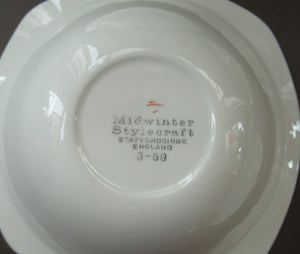 1950s MIDWINTER Set of SIX Pudding Bowls. Collectable HAWAII PATTERN