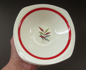 1950s MIDWINTER Set of SIX Shallow Dessert Bowls. Collectable HAWAII PATTERN