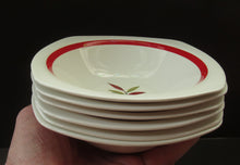 Load image into Gallery viewer, 1950s MIDWINTER Set of SIX Shallow Dessert Bowls. Collectable HAWAII PATTERN
