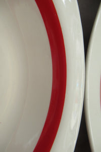 1950s MIDWINTER Set of SIX Shallow Dessert Bowls. Collectable HAWAII PATTERN