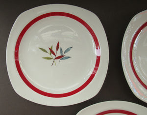 1950s MIDWINTER Three Side Plates. Collectable HAWAII PATTERN. 7 1/2 inches
